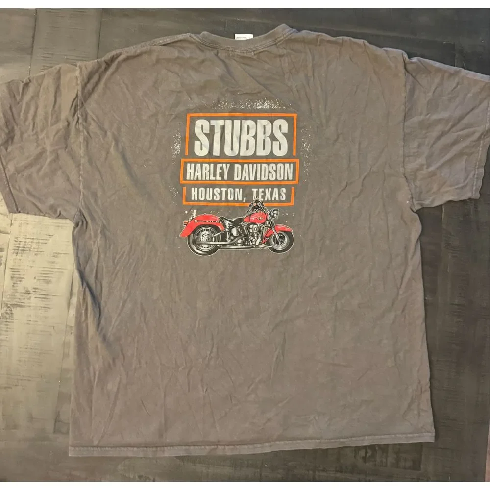 Men's Harley Davidson T Shirt Stubbs Houston, TX - Sz 2XL - Picture 4 of 7